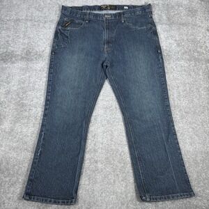 Ariat Jeans‎ Men's 40x30 Blue Denim Straight Leg Rebar M5 Western
